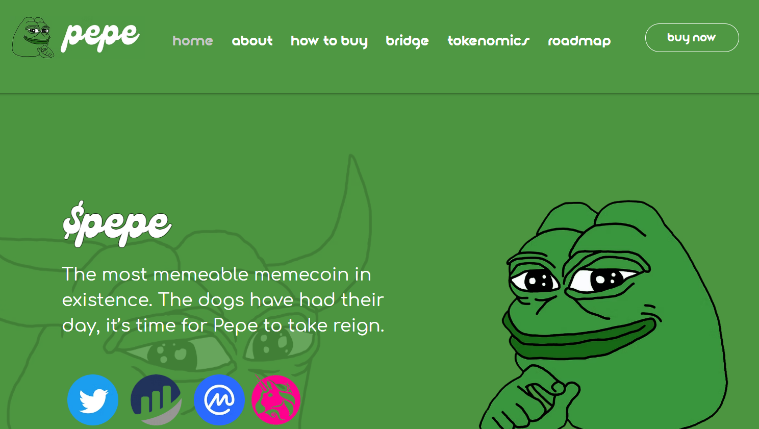 Website PEPE https://www.pepe.vip/ nhìn rất đơn giản - The Block LAB