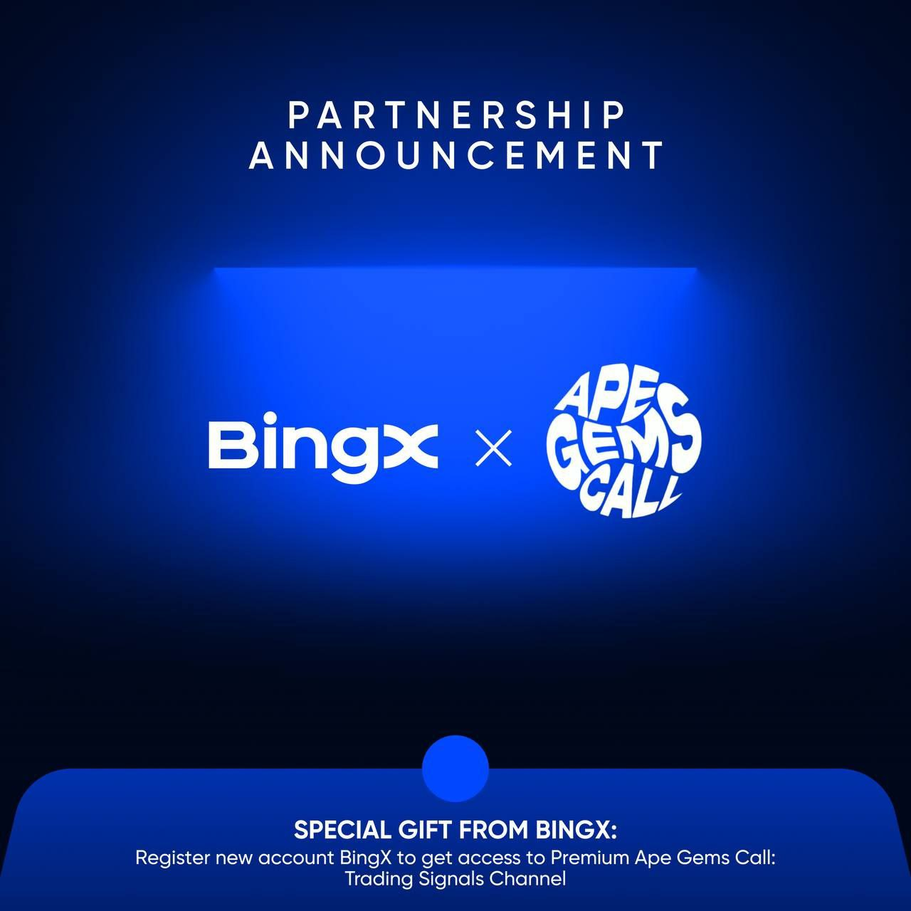 Hình ảnh hợp tác giữa Bing X và Ape Gems - The block LAB