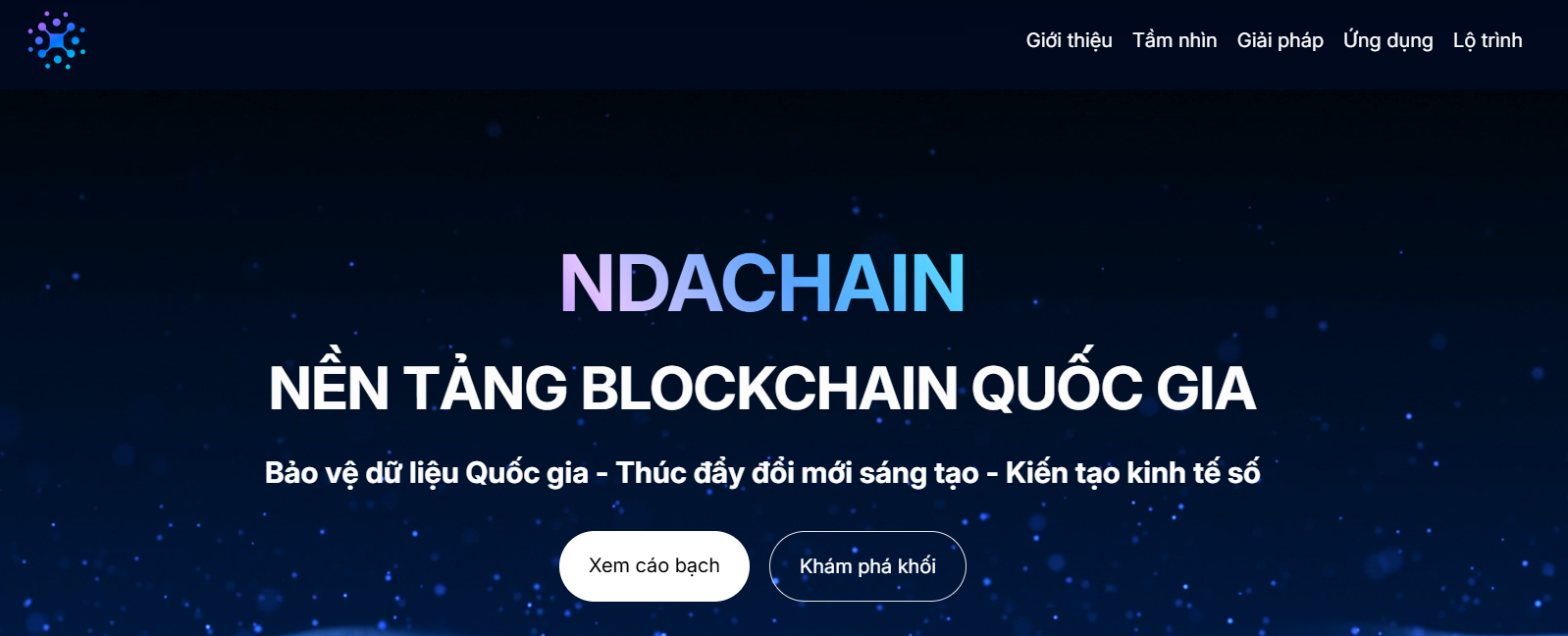 Website của NDAChain https://ndachain.vn/ - The Block LAB